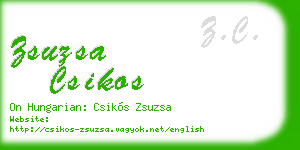 zsuzsa csikos business card